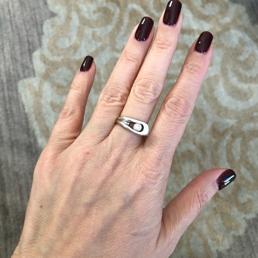 Unique Sterling Silver Statement Ring - image 2